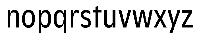 ABCGintoNordCondensed Regular Font LOWERCASE