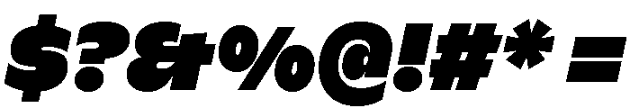 ABCGintoNordCondensed UltraItalic Font OTHER CHARS