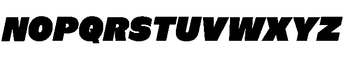 ABCGintoNordCondensed UltraItalic Font UPPERCASE