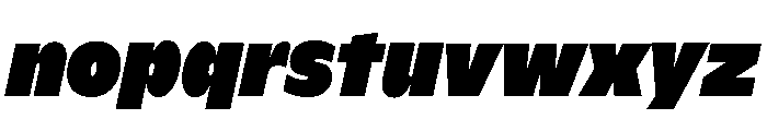 ABCGintoNordCondensed UltraItalic Font LOWERCASE