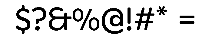 ABCGintoRoundedVariable Regular Font OTHER CHARS