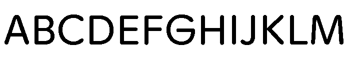 ABCGintoRoundedVariable Regular Font UPPERCASE