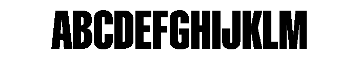 ABCGravity Compressed Font UPPERCASE