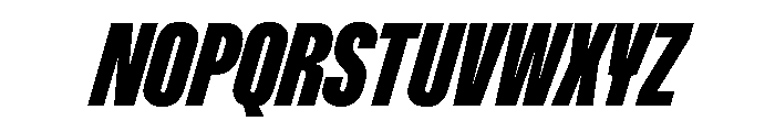 ABCGravity CompressedItalic Font UPPERCASE