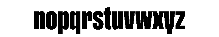 ABCGravity Compressed Font LOWERCASE