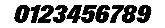 ABCGravity CondensedItalic Font OTHER CHARS