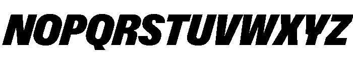 ABCGravity CondensedItalic Font UPPERCASE