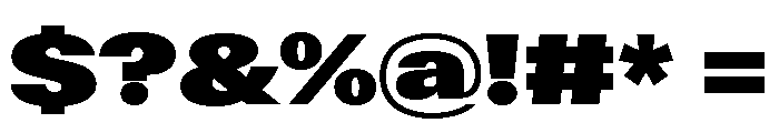 ABCGravity Expanded Font OTHER CHARS