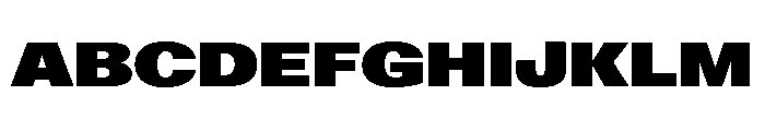 ABCGravity Expanded Font UPPERCASE
