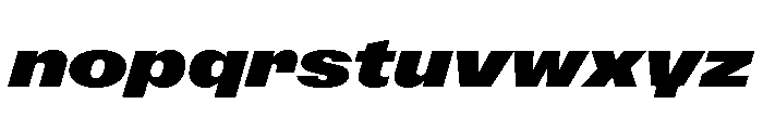 ABCGravity ExpandedItalic Font LOWERCASE