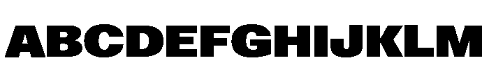 ABCGravity Extended Font UPPERCASE