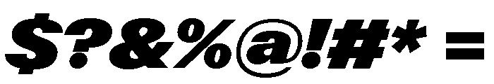 ABCGravity ExtendedItalic Font OTHER CHARS