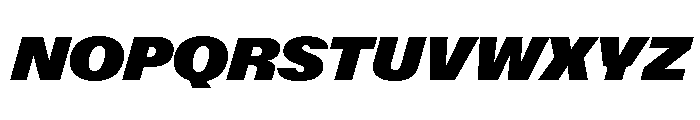 ABCGravity ExtendedItalic Font UPPERCASE