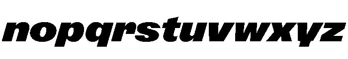 ABCGravity ExtendedItalic Font LOWERCASE