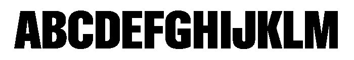 ABCGravity ExtraCondensed Font UPPERCASE