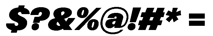 ABCGravity NormalItalic Font OTHER CHARS