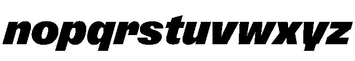 ABCGravity NormalItalic Font LOWERCASE