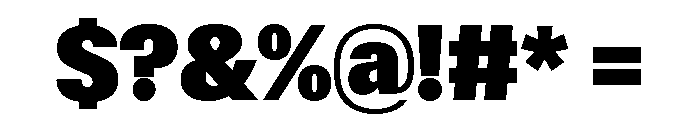 ABCGravity SemiCondensed Font OTHER CHARS