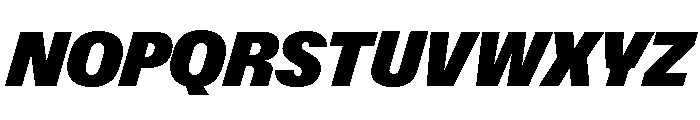 ABCGravity SemiCondensedItalic Font UPPERCASE