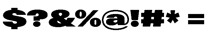 ABCGravity Wide Font OTHER CHARS
