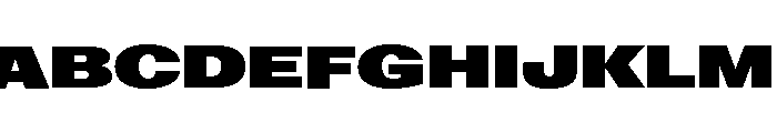ABCGravity Wide Font UPPERCASE