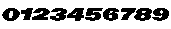 ABCGravity WideItalic Font OTHER CHARS