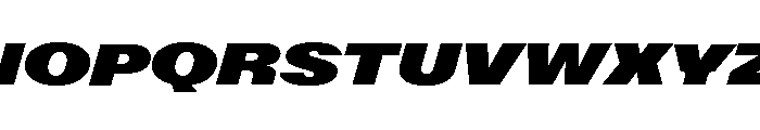 ABCGravity WideItalic Font UPPERCASE