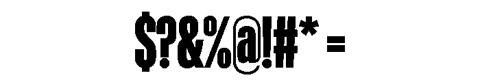 ABCGravity XCompressed Font OTHER CHARS