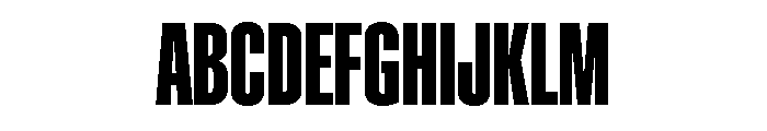ABCGravity XCompressed Font UPPERCASE