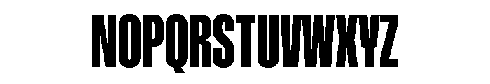 ABCGravity XCompressed Font UPPERCASE
