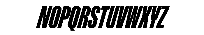 ABCGravity XCompressedItalic Font UPPERCASE