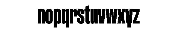 ABCGravity XCompressed Font LOWERCASE