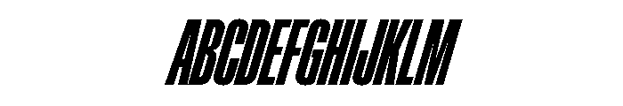 ABCGravity XXCompressedItalic Font UPPERCASE