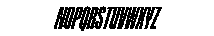 ABCGravity XXCompressedItalic Font UPPERCASE