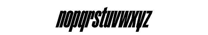 ABCGravity XXCompressedItalic Font LOWERCASE