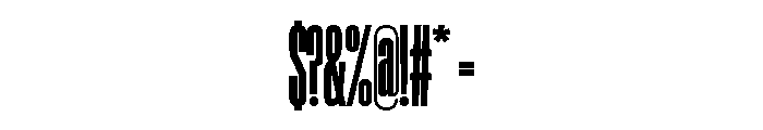 ABCGravity XXXCompressed Font OTHER CHARS
