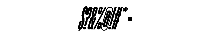 ABCGravity XXXCompressedItalic Font OTHER CHARS