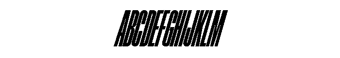 ABCGravity XXXCompressedItalic Font UPPERCASE