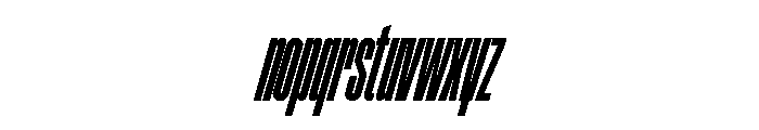ABCGravity XXXCompressedItalic Font LOWERCASE