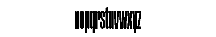 ABCGravity XXXCompressed Font LOWERCASE