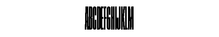 ABCGravity XXXXCompressed Font UPPERCASE
