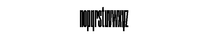 ABCGravity XXXXCompressed Font LOWERCASE