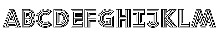 ABCGrow ACDEF Font UPPERCASE