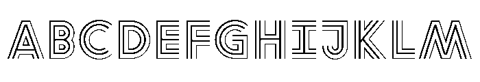 ABCGrow ADE Font UPPERCASE
