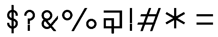 ABCGrow B Font OTHER CHARS