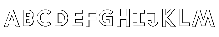 ABCGrow CD Font UPPERCASE
