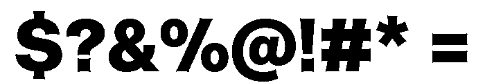 ABCHelveesti Black Font OTHER CHARS