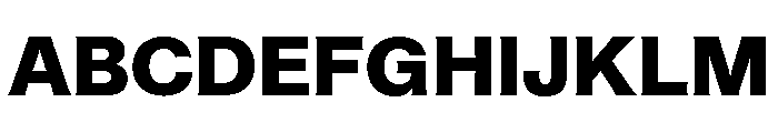 ABCHelveesti Black Font UPPERCASE