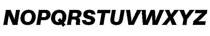 ABCHelveesti BlackItalic Font UPPERCASE
