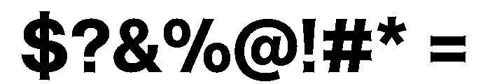 ABCHelveesti Bold Font OTHER CHARS